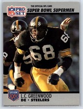 1990-91 Pro Set Super Bowl XXV Silver L.C. Greenwood Pittsburgh Steelers #77