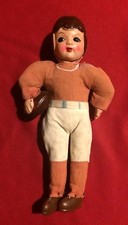 Vintage Antique Football Player Doll 1930s Japanese