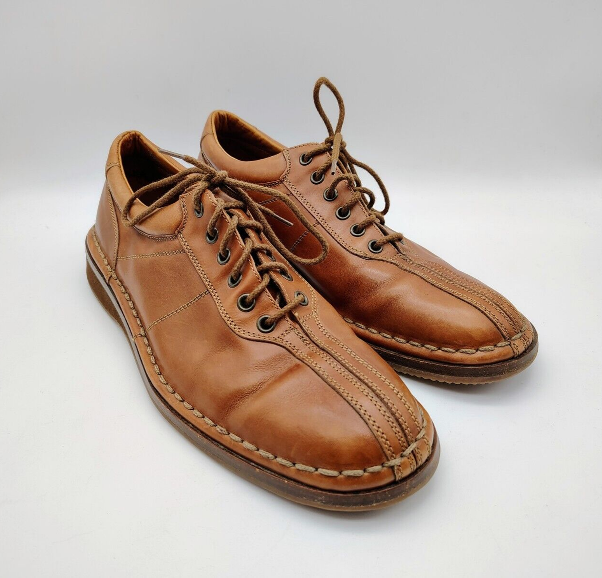 Allen Edmonds Torino Brown Leather Split Toe Casual Oxford Shoe Men 9.5B Allen Edmonds Torino Brown Leather Split Toe Casual Oxford  main image 2