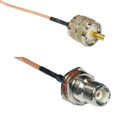RG316 PL259 UHF Male to TNC FEMALE BULKHEAD RF Cable Rapid-SHIP LOT