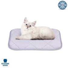 Purple Self-Warming Pet Mat - Washable, Non-Slip, Indoor Heating for Cats  Dogs