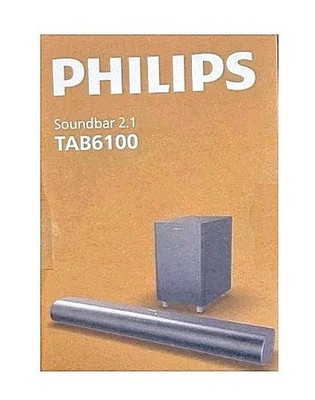 Philips TAB6100 Soundbar Speaker 2.1 Kanal Atmos DTS:X Bluetooth HDMI Grau NEU