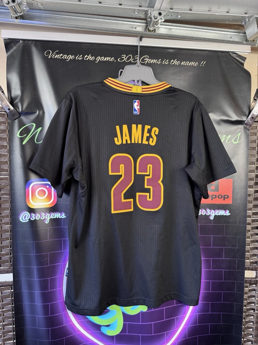 Authentic LeBron James #23 Cavaliers Sleeved NBA Jersey W/ 2016