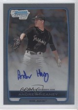 2012 Bowman Draft Chrome Picks Refractor Andrew Heaney #BCA-AH Auto b5y