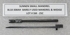 SUNNEN LOT SM-25C - BL10-308AH BARELY USED MANDREL & NEW WEDGE