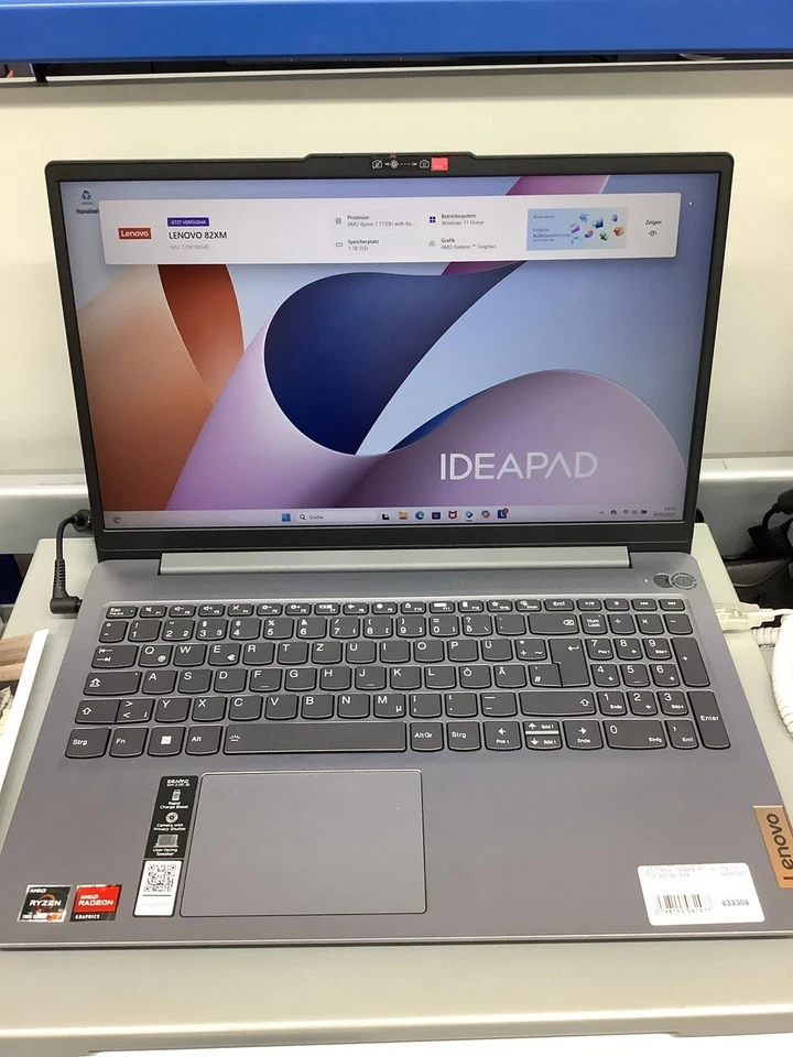 Notebook IdeaPad Slim 3, 15ABR8, Grau, 15,6 Zoll, - Wie neu 1#25263919