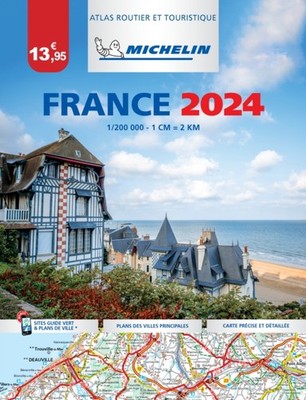 France Essential 2024 Tourist & Motoring Atlas by Michelin SPIRAL-BOUND