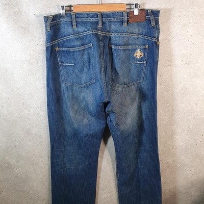 Vintage Sean John Embroidered Y2K Baggy Jeans Herren W38 Denim Blau