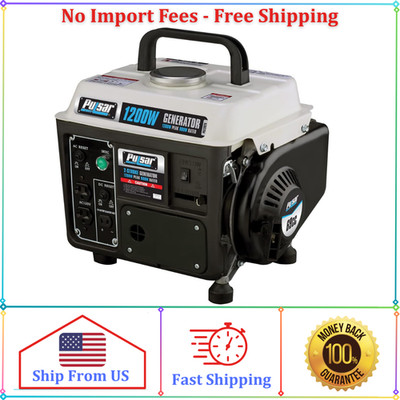 Pulsar 1,200W Carrying Handle, PG1202SA Gas-Powered Portable Generator