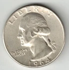 1964 Washington Silver Quarter