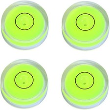 4Pcs Small Circular Bubble Levels with Adhesive 25x10mm
