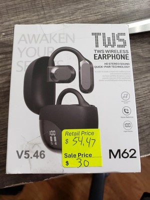 TWS Wireless Earphone Model M62, bluetooth