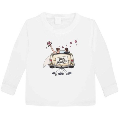 Kinder Langarmshirt ''Just Married Couple Car'' (KL048939)