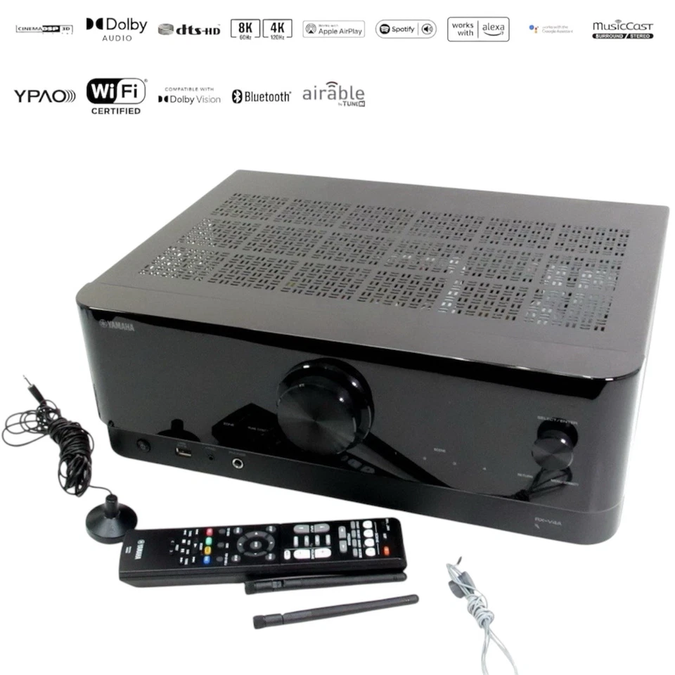 YAMAHA TSR-400 Network Receiver DAB+ WLAN WiFi Bluetooth AirPlay2 HDR10+ eARC - Bild 2 von 4