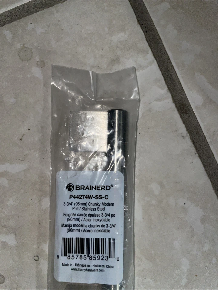 Lote de 25 tiradores modernos Brainerd P44274w-as-c 3-3/4 Foto 2 de 3