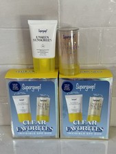 2 Supergoop Clear Favorites Invisible SPF Duo Daily Sun Protection Exp 03/2027