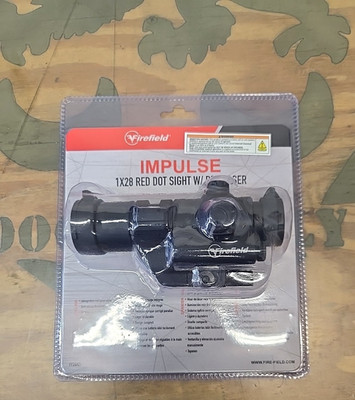 Firefield Impulse 1x28 Red Dot Sight w/ Red Laser 2/60 MOA Reticle FF26027
