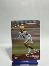 Damar Hamlin ROOKIE CARD Red 2021 SAGE Premier Draft #118 Buffalo Bills SP. rookie card picture