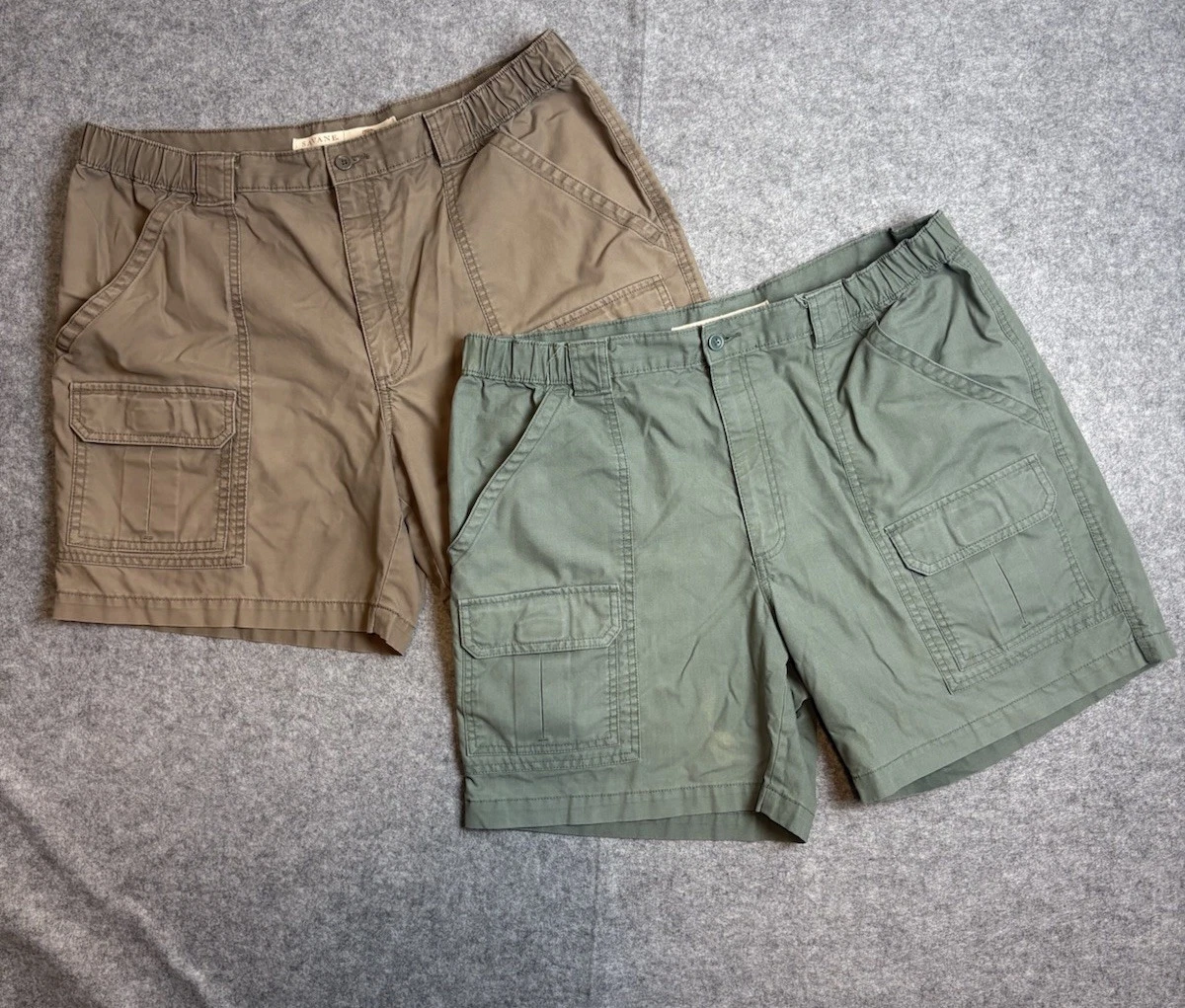 Savane Cargo shorts Men's Size 38 Canvas Outdoor Fishing Hiking Casual Flex Wais
