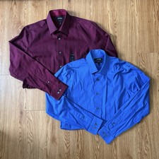 Apt. 9 Stretch Slim Fit SZ 16 34/35 Long Sleeve Dress Shirt