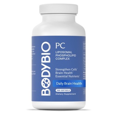PC 300 Softgels - Brain Supplement for Memory, Focus and Clarity - Liposomal