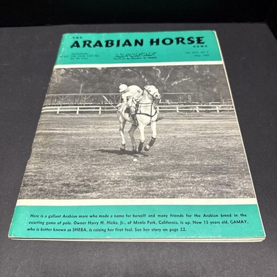 The Arabian Horse News Magazine May 1965 Polo Gamay Sheba Menlo Park, California