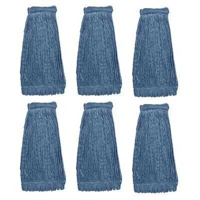 KLEEN HANDLER HEAVY DUTY Commercial Mop Head Replacement, Wet Industrial Blue...