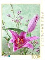 Calvendo Puzzle Lily Blossoms And Wax Flowers | 1000 Pieces, Finished Size 25.2