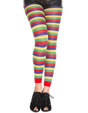 ausgefallene Leggings bunt horizontale Streifen