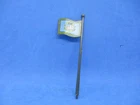 GI Joe 1983 Headquarters Command Center Parts - Flag & Pole - Hasbro