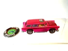 Vintage 1970 Hot Wheels Redline Classic Nomad Magenta Pink USA Base W/ Badge