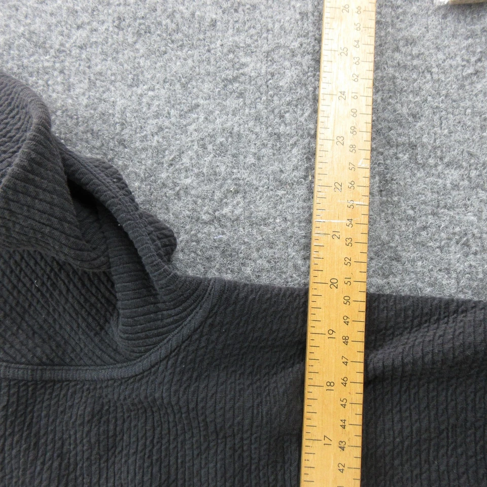 Lululemon Jacket Womens Medium Dark Gray Longline Full Zip Waffle Knit Mock Neck - Imagem 4 de 4