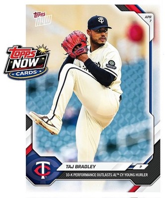 2026 Topps Now MLB #61 Taj Bradley Minnesota Twins - PRESALE