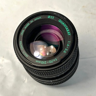 Quantaray 70-210mm f/4-f/22 Zoom Macro Camera Lens for Pentax PK