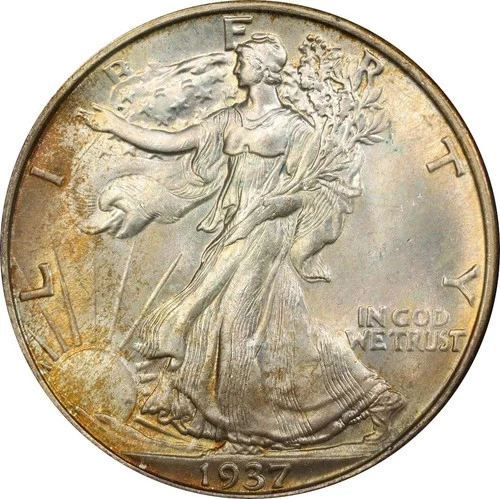 1937 MS66+ Walking Liberty Half Dollar PCGS 48567278
