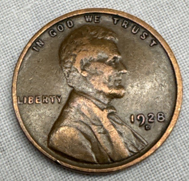 #2O: (-$ Drop) 1928D Lincoln Wheat Cent Gem Very FINE Circulated Condition Coin