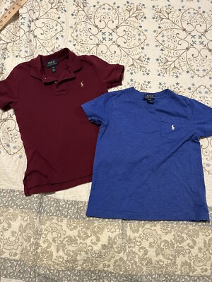 Boys Polo Ralph Lauren Polo Tops Size 4t (2-Shirts) size 4T