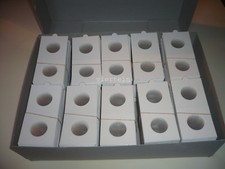 1.000 OBLO CORNICI CARTONCINI DA PINZARE PER MONETE FINO 27,5 MM