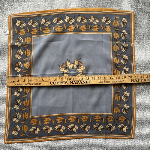 Vintage Vera Neumann Scarf Lot Of 2 Grey Multicolor MCM Scarves - Picture 5 of 11