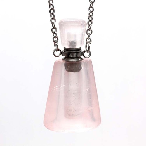 Natural rose Quartz Crystal Perfume 