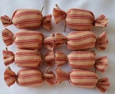 Primitive Bowl Filler Ornies Accents Candy Kisses 8 pc set country decorations