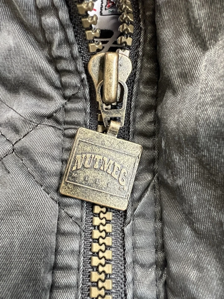 VTG RARE 90s Nutmeg Parka Puffer NBA Jacket Charlotte Hornets Sz XL - Image 3 of 4