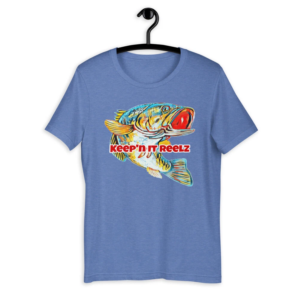 Bass Fishing Shirt, Keep It Reelz, Fishing Hunting Shirt, Boat Fishing