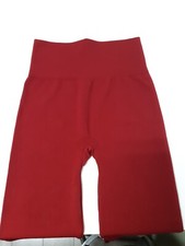 Womens Dark Red Leggins High Waist Stretchy No Tags Size M