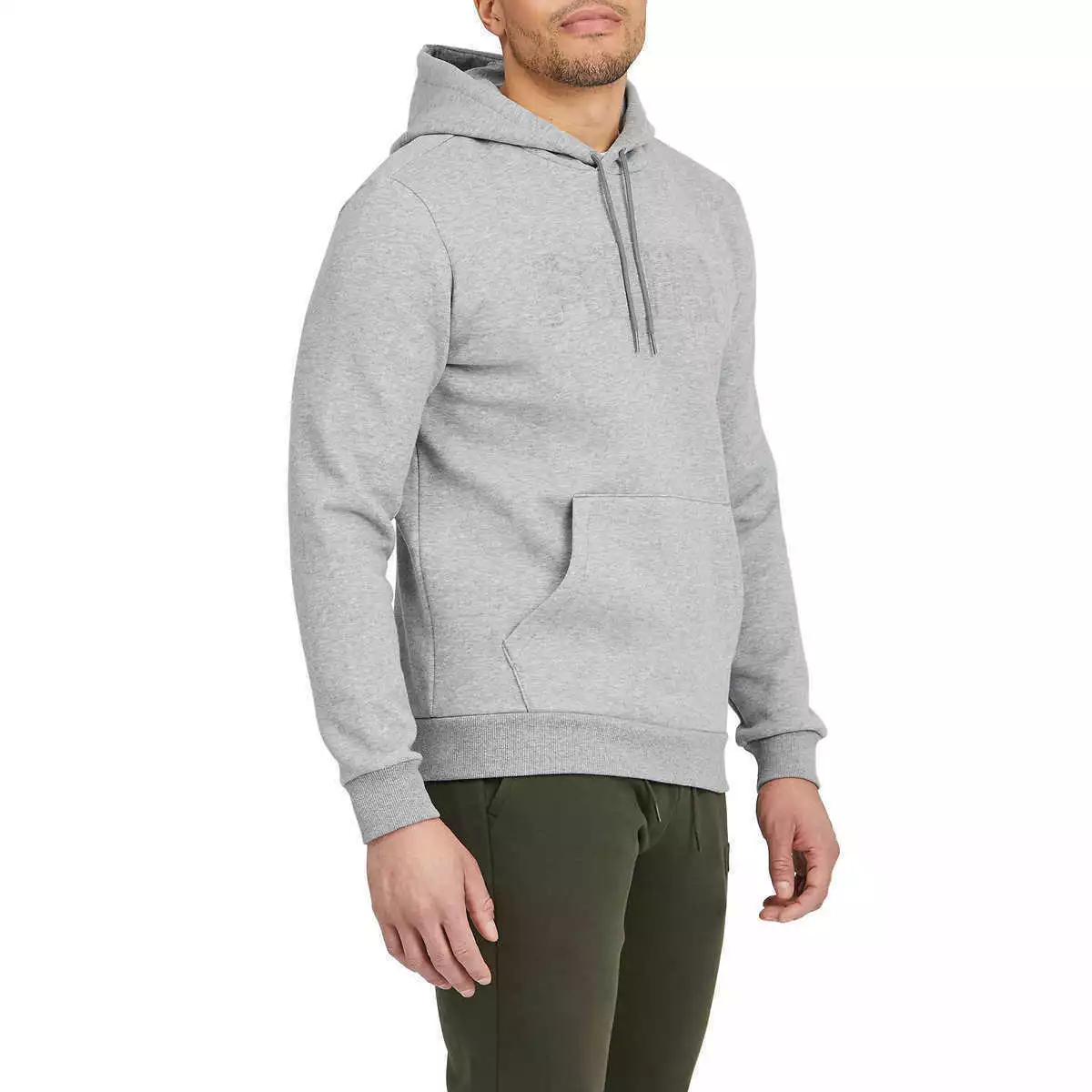 Puma men's embossed fleece hooded sweatshirt clearance