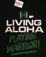 Mens L/xl Crazy Shirts University Of Hawaii Uh Warrior Football live Aloha