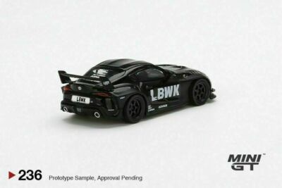 MINI GT 1:64 LBWK Toyota GR Supra Glossy Black & Matt Black