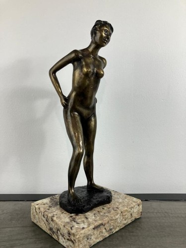 LEO MOL ̈EL BAÑISTA III ESCULTURA DE BRONCE FIRMADA Y NUMERADA - Imagen 5 de 6