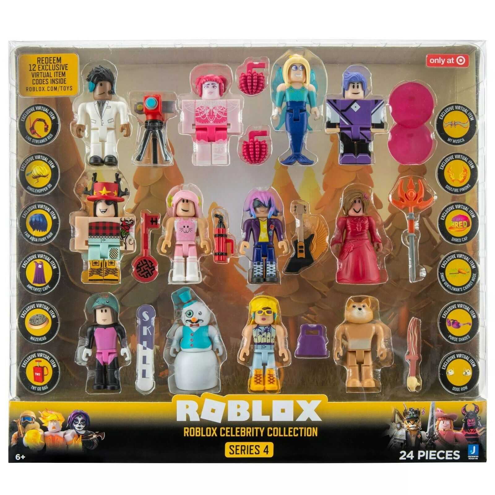 Roblox Celebrity - Series 4 - 12 Figures - 12 Exclusive Virtual Items!