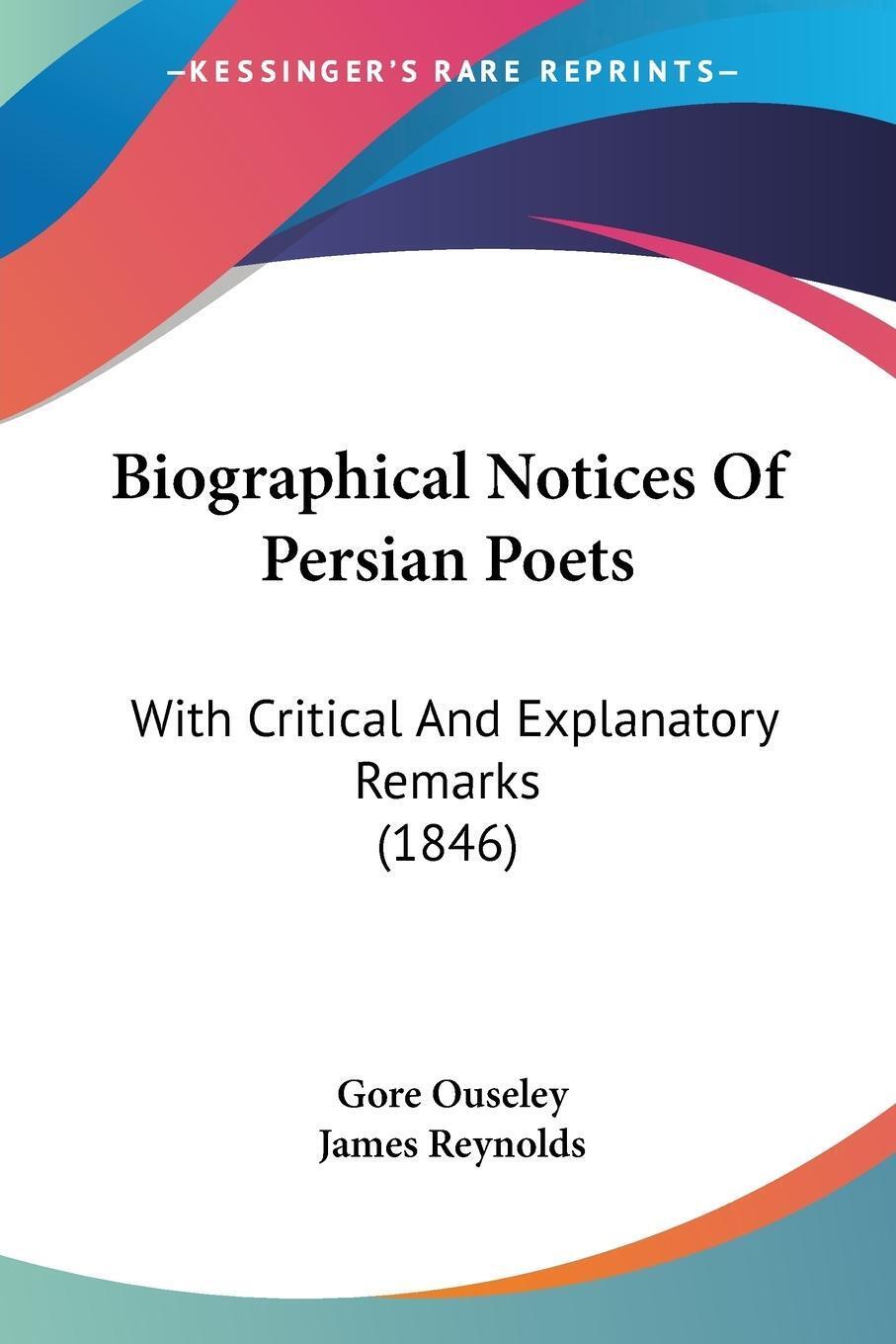 Thumbnail - Gore Ouseley (u. A.) | Biographical Notices Of Persian Poets |